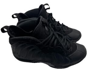 Nike Little Posite One GS Black Anthracite Foamposite Shoes Youth 5.5Y